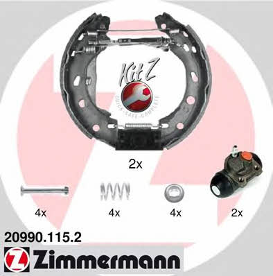 Otto Zimmermann 20990.115.2 Brake shoe set 209901152: Buy near me in Poland at 2407.PL - Good price!