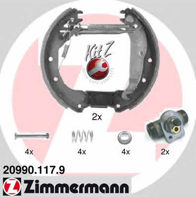 Otto Zimmermann 20990.117.9 Brake shoe set 209901179: Buy near me at 2407.PL in Poland at an Affordable price!