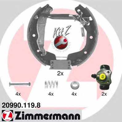 Otto Zimmermann 20990.119.8 Колодки тормозные барабанные, комплект 209901198: Отличная цена - Купить в Польше на 2407.PL!
