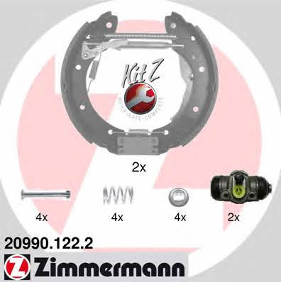 Otto Zimmermann 20990.122.2 Brake shoe set 209901222: Buy near me in Poland at 2407.PL - Good price!
