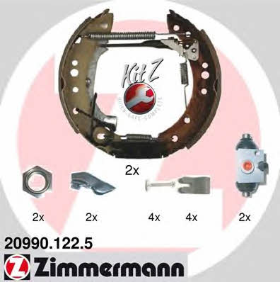 Otto Zimmermann 20990.122.5 Brake shoe set 209901225: Buy near me in Poland at 2407.PL - Good price!