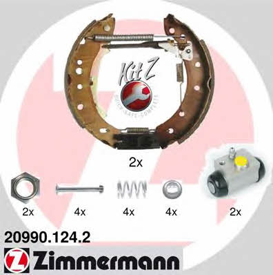 Otto Zimmermann 20990.124.2 Колодки тормозные барабанные, комплект 209901242: Отличная цена - Купить в Польше на 2407.PL!