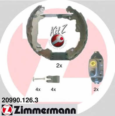 Otto Zimmermann 20990.126.3 Brake shoe set 209901263: Buy near me in Poland at 2407.PL - Good price!