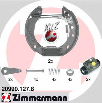 Otto Zimmermann 20990.127.8 Brake shoe set 209901278: Buy near me in Poland at 2407.PL - Good price!
