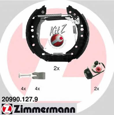 Otto Zimmermann 20990.127.9 Bremsbackensatz 209901279: Kaufen Sie zu einem guten Preis in Polen bei 2407.PL!