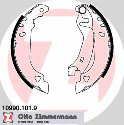 Otto Zimmermann 10990.101.9 Brake shoe set 109901019: Buy near me in Poland at 2407.PL - Good price!