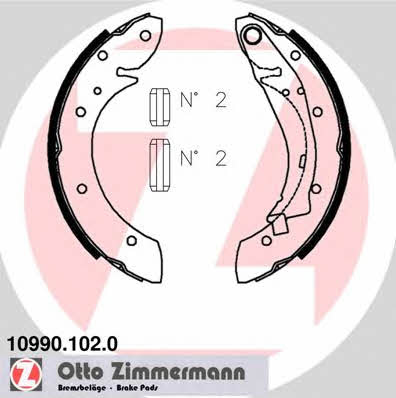 Otto Zimmermann 10990.102.0 Brake shoe set 109901020: Buy near me in Poland at 2407.PL - Good price!