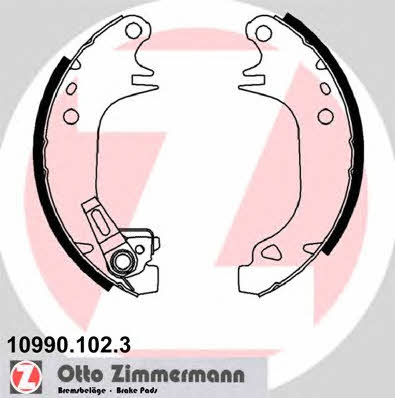 Otto Zimmermann 10990.102.3 Brake shoe set 109901023: Buy near me in Poland at 2407.PL - Good price!