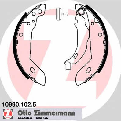 Otto Zimmermann 10990.102.5 Brake shoe set 109901025: Buy near me in Poland at 2407.PL - Good price!