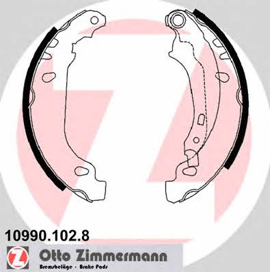 Otto Zimmermann 10990.102.8 Колодки гальмівні барабанні, комплект 109901028: Приваблива ціна - Купити у Польщі на 2407.PL!