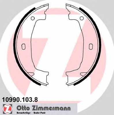 Otto Zimmermann 10990.103.8 Parking brake shoes 109901038: Buy near me in Poland at 2407.PL - Good price!