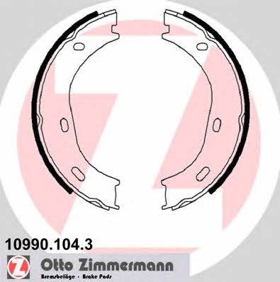 Otto Zimmermann 10990.104.3 Parking brake shoes 109901043: Buy near me in Poland at 2407.PL - Good price!