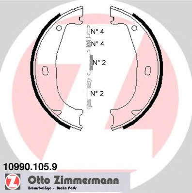 Otto Zimmermann 10990.105.9 Feststellbremsbacken 109901059: Kaufen Sie zu einem guten Preis in Polen bei 2407.PL!