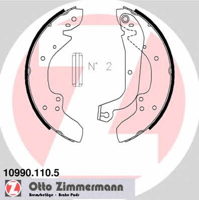 Otto Zimmermann 10990.110.5 Brake shoe set 109901105: Buy near me in Poland at 2407.PL - Good price!