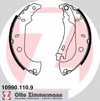 Otto Zimmermann 10990.110.9 Brake shoe set 109901109: Buy near me in Poland at 2407.PL - Good price!