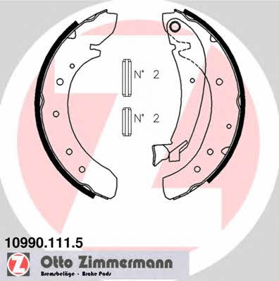 Otto Zimmermann 10990.111.5 Bremsbackensatz 109901115: Kaufen Sie zu einem guten Preis in Polen bei 2407.PL!