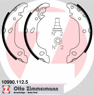 Otto Zimmermann 10990.112.5 Колодки гальмівні барабанні, комплект 109901125: Приваблива ціна - Купити у Польщі на 2407.PL!