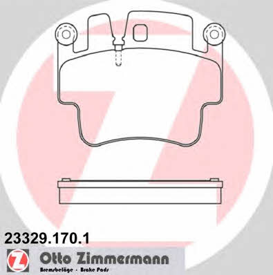 Otto Zimmermann 23329.170.1 Brake Pad Set, disc brake 233291701: Buy near me in Poland at 2407.PL - Good price!