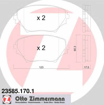 Otto Zimmermann 23585.170.1 Klocki hamulcowe, zestaw 235851701: Dobra cena w Polsce na 2407.PL - Kup Teraz!