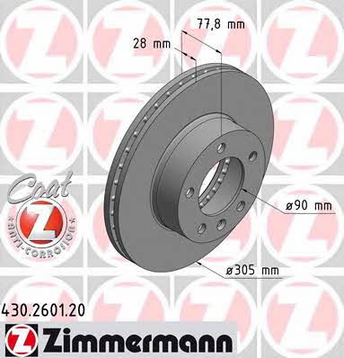 Otto Zimmermann 430.2601.20 Tarcza hamulcowa 430260120: Dobra cena w Polsce na 2407.PL - Kup Teraz!