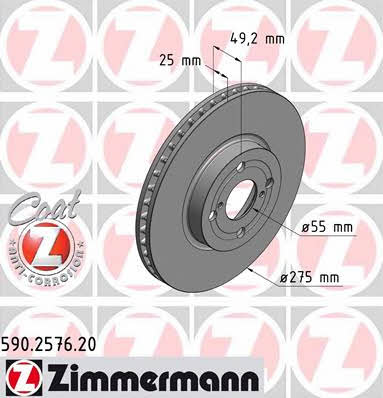 Otto Zimmermann 590.2576.20 Bremsscheibe 590257620: Kaufen Sie zu einem guten Preis in Polen bei 2407.PL!