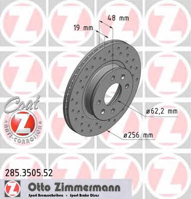Otto Zimmermann 285.3505.52 Tarcza hamulcowa 285350552: Dobra cena w Polsce na 2407.PL - Kup Teraz!