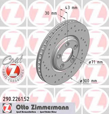 Otto Zimmermann 290.2261.52 Tarcza hamulcowa 290226152: Dobra cena w Polsce na 2407.PL - Kup Teraz!