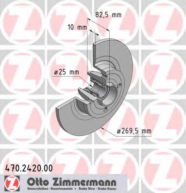 Otto Zimmermann 470.2420.00 Bremsscheibe 470242000: Kaufen Sie zu einem guten Preis in Polen bei 2407.PL!