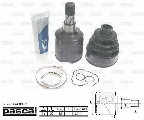 Pascal G70003PC Constant Velocity Joint (CV joint), internal, set G70003PC: Buy near me in Poland at 2407.PL - Good price!