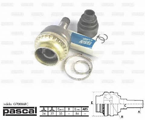 Pascal G70006PC Constant Velocity Joint (CV joint), internal, set G70006PC: Buy near me in Poland at 2407.PL - Good price!