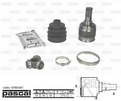 Pascal G70304PC Constant Velocity Joint (CV joint), inner left, set G70304PC: Buy near me in Poland at 2407.PL - Good price!