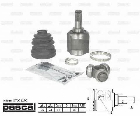 Pascal G70513PC Constant Velocity Joint (CV joint), internal, set G70513PC: Buy near me in Poland at 2407.PL - Good price!