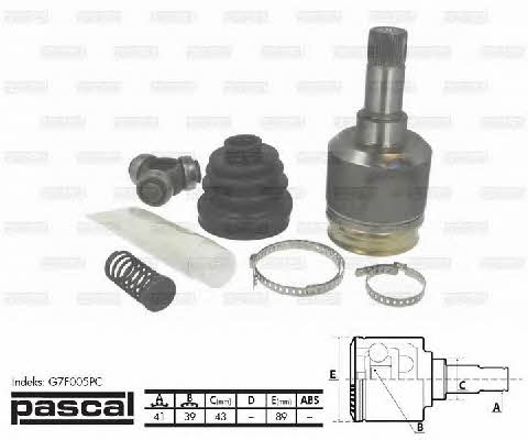 Pascal G7F005PC Constant Velocity Joint (CV joint), inner left, set G7F005PC: Buy near me in Poland at 2407.PL - Good price!