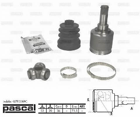 Pascal G7F008PC Constant Velocity Joint (CV joint), internal, set G7F008PC: Buy near me in Poland at 2407.PL - Good price!