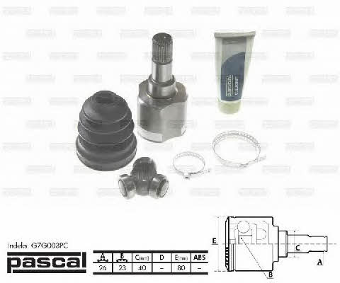 Pascal G7G003PC Constant Velocity Joint (CV joint), inner left, set G7G003PC: Buy near me in Poland at 2407.PL - Good price!