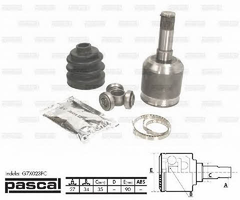 Pascal G7X023PC Constant Velocity Joint (CV joint), internal, set G7X023PC: Buy near me in Poland at 2407.PL - Good price!