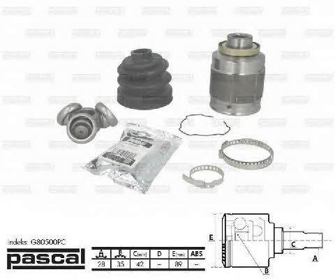 Pascal G80500PC CV joint (CV joint), inner right, set G80500PC: Buy near me in Poland at 2407.PL - Good price!