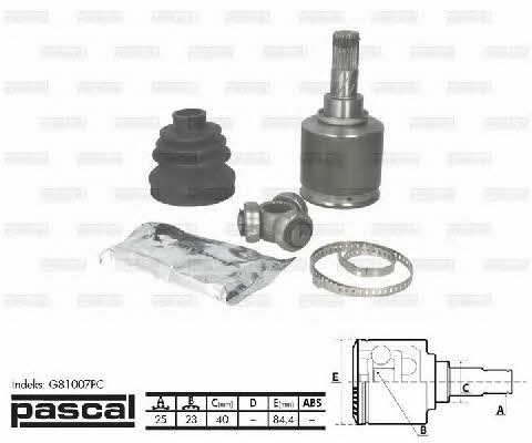 Pascal G81007PC CV joint (CV joint), inner right, set G81007PC: Buy near me in Poland at 2407.PL - Good price!