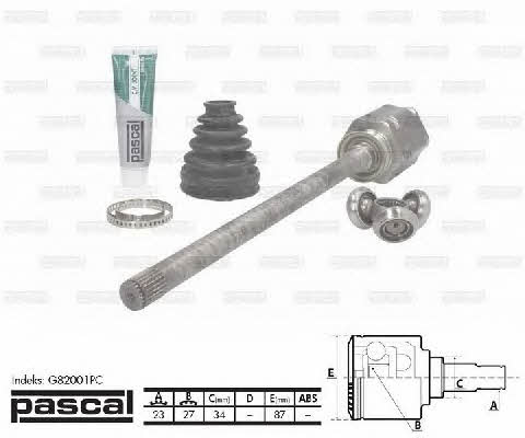 Pascal G82001PC CV joint (CV joint), inner right, set G82001PC: Buy near me in Poland at 2407.PL - Good price!