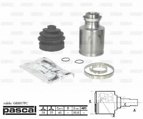 Pascal G83017PC CV joint (CV joint), inner right, set G83017PC: Buy near me in Poland at 2407.PL - Good price!