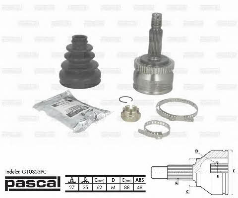 Pascal G10353PC Constant velocity joint (CV joint), outer, set G10353PC: Buy near me at 2407.PL in Poland at an Affordable price!
