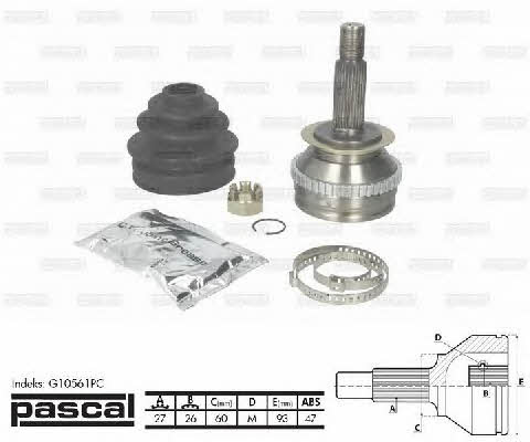 Pascal G10561PC Constant velocity joint (CV joint), outer, set G10561PC: Buy near me in Poland at 2407.PL - Good price!