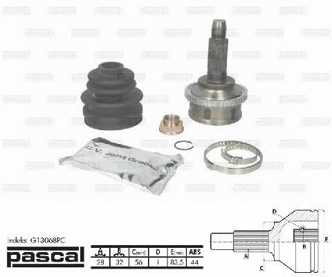 Pascal G13068PC Constant velocity joint (CV joint), outer, set G13068PC: Buy near me in Poland at 2407.PL - Good price!