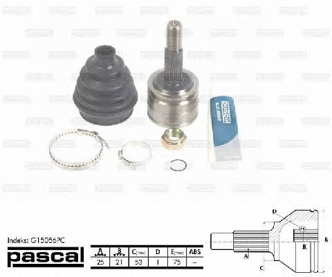 Pascal G15056PC Constant velocity joint (CV joint), outer, set G15056PC: Buy near me in Poland at 2407.PL - Good price!