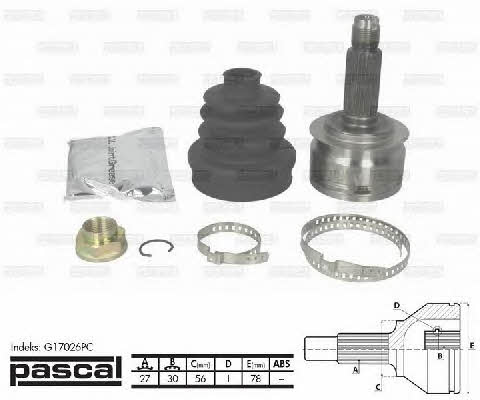 Pascal G17026PC Constant velocity joint (CV joint), outer, set G17026PC: Buy near me in Poland at 2407.PL - Good price!