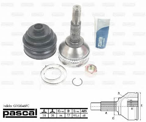 Pascal G1G046PC Constant velocity joint (CV joint), outer, set G1G046PC: Buy near me in Poland at 2407.PL - Good price!