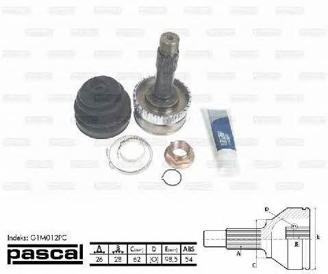 Pascal G1M012PC Constant velocity joint (CV joint), outer, set G1M012PC: Buy near me in Poland at 2407.PL - Good price!