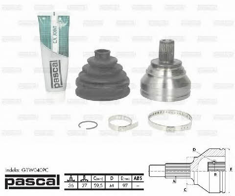 Pascal G1W040PC Constant velocity joint (CV joint), outer, set G1W040PC: Buy near me in Poland at 2407.PL - Good price!