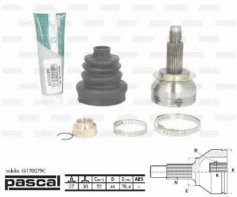 Pascal G17027PC Constant velocity joint (CV joint), outer, set G17027PC: Buy near me at 2407.PL in Poland at an Affordable price!