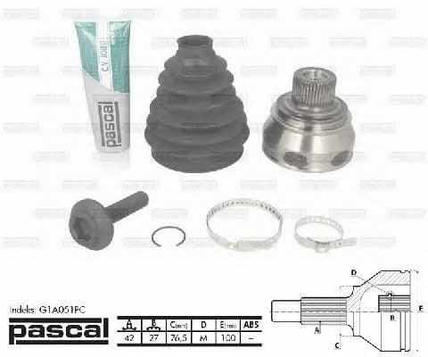 Pascal G1A051PC Constant velocity joint (CV joint), outer, set G1A051PC: Buy near me in Poland at 2407.PL - Good price!